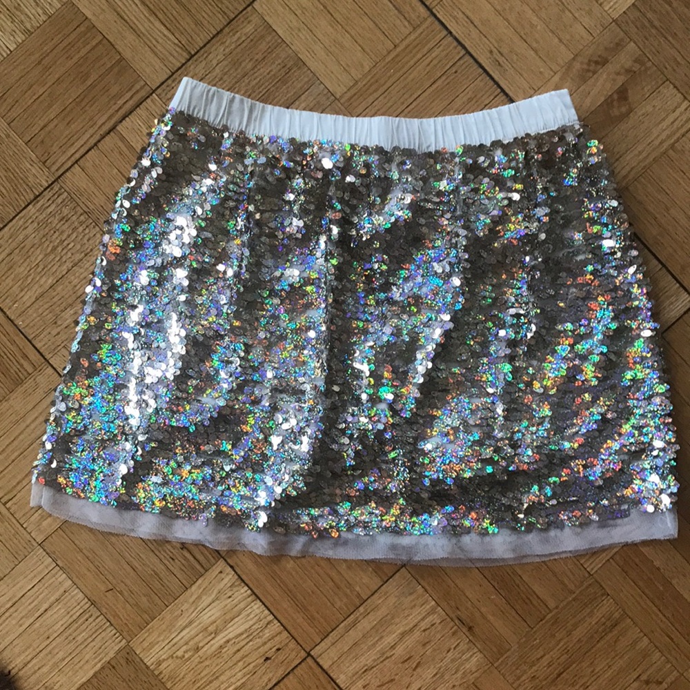 Kids crew cuts sequin skirt
